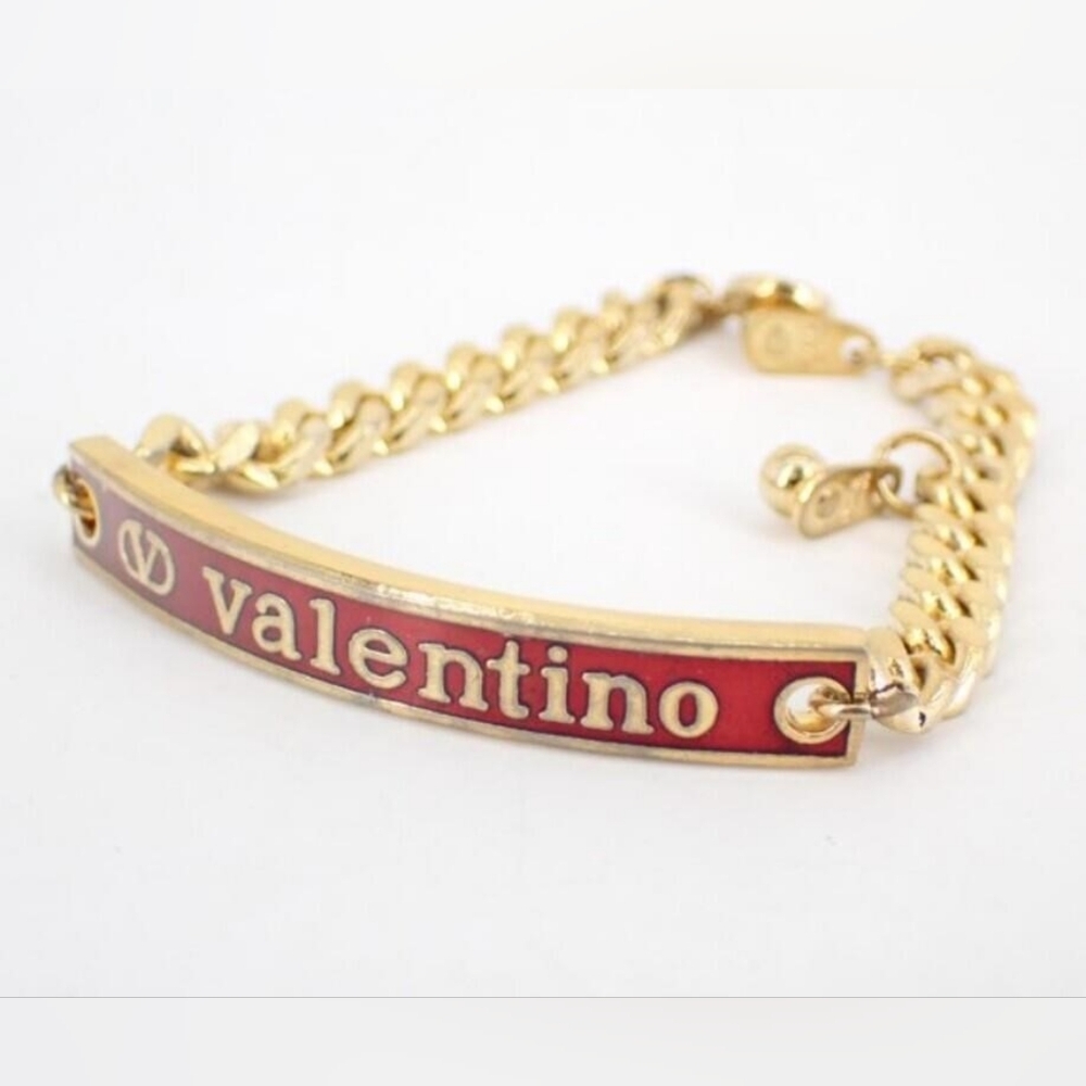 Valentino V Logo Bar Bracelet